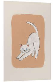 Foam board print White Cat