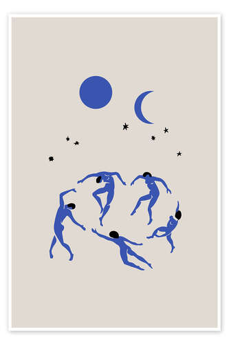 Poster Blue Dancers