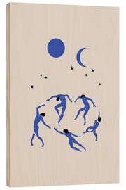 Tableau en bois Blue Dancers