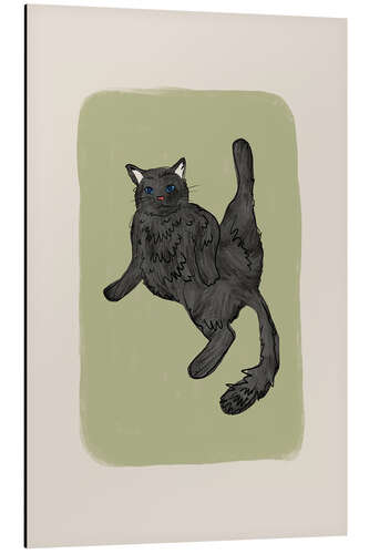 Aluminiumsbilde Black Cat