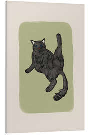Aluminiumsbilde Black Cat