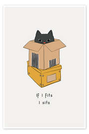 Stampa If I Fits I Sits - Orara Studio
