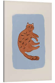 Alubild Rote Katze