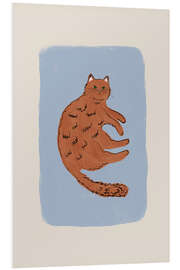 Hartschaumbild Rote Katze