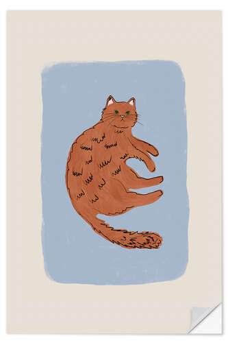 Autocolante decorativo Ginger Cat
