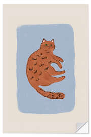 Autocolante decorativo Ginger Cat - Orara Studio