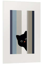 Hartschaumbild Hello Cat II