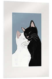 Acrylic print Cat Love - Orara Studio