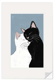 Wandsticker Katzenliebe