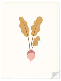Vinilo para la pared Root vegetable - Turnip - Marta Munte