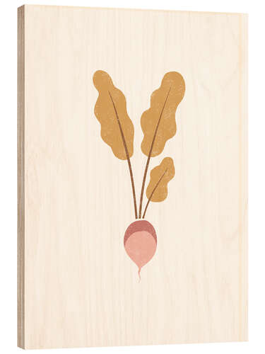 Obraz na drewnie Root vegetable - Turnip