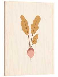 Obraz na drewnie Root vegetable - Turnip - Marta Munte