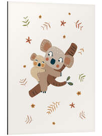 Cuadro de aluminio Koala mum and baby - Marta Munte