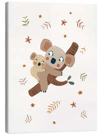Leinwandbild Koala-Mama und Baby - Marta Munte