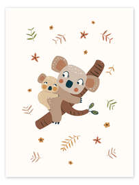 Wall print Koala mum and baby - Marta Munte