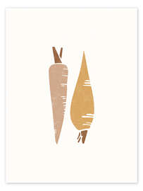 Wall print Root vegetable - Carrot - Marta Munte