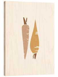 Obraz na drewnie Root vegetable - Carrot - Marta Munte