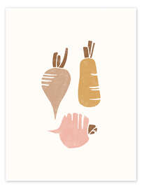 Wall print Root vegetable - Rutabaga - Marta Munte