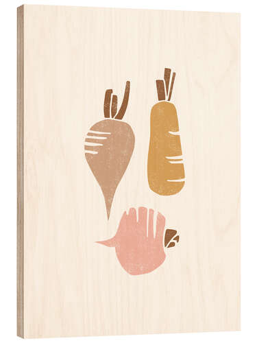 Obraz na drewnie Root vegetable - Rutabaga