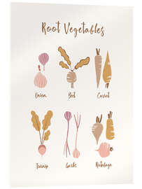 Acrylic print Root Vegetables - Marta Munte