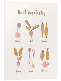 Hartschaumbild Root Vegetables - Marta Munte