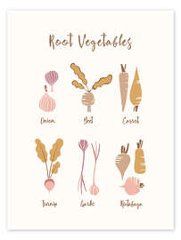 Wall print Root Vegetables - Marta Munte