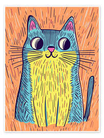 Reprodução Cheeky children's room cat in the rain - Frank Daske