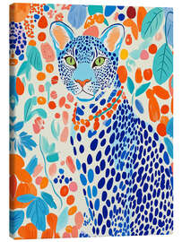 Canvas-taulu Blue Leopard - Frank Daske