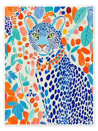 Tableau Blue Leopard - Frank Daske