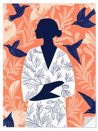 Wall sticker Thoughts are like birds - Frank Daske