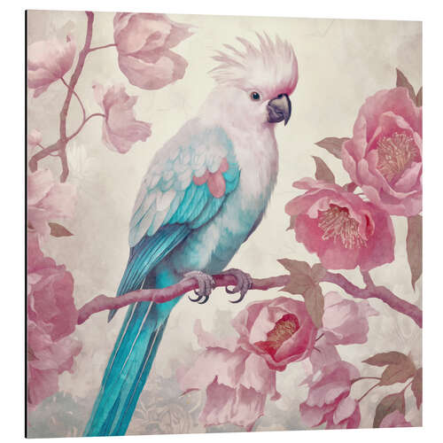 Stampa su alluminio Pastel Cockatoo Garden