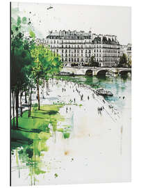Obraz na aluminium The Seine River in Paris I - DejaReve