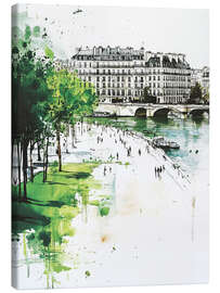 Canvas print The Seine River in Paris I
