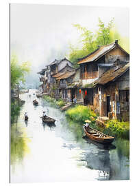 Gallery Print Ländliche Wasserstadt