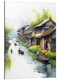 Magnettafel Ländliche Wasserstadt