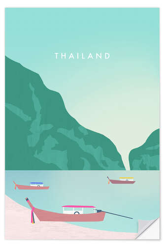 Wandsticker Thailand - Reisekunst