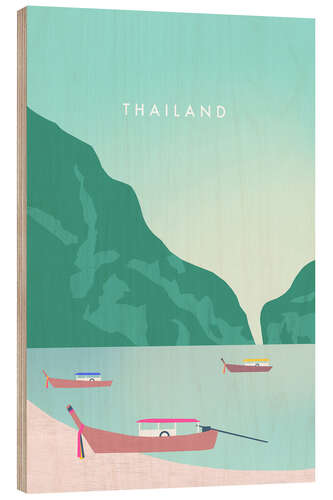 Holzbild Thailand - Reisekunst