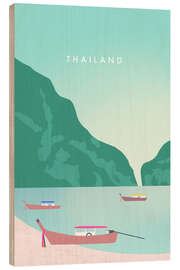 Holzbild Thailand - Reisekunst