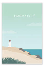 Wall print Denmark - Travel Art - Katinka Reinke