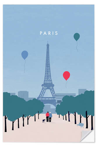 Wandsticker Paris - Reisekunst