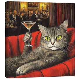 Canvas print The Martini Cat