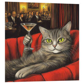 PVC-taulu The Martini Cat