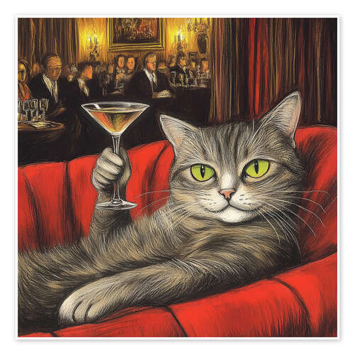 Póster The Martini Cat