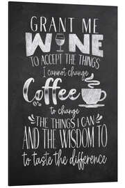 Magnettafel Wine And Coffee