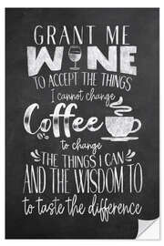 Wandsticker Wine And Coffee