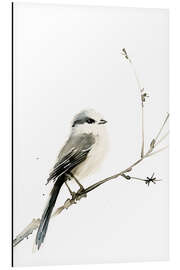 Stampa su alluminio Watercolour Long-tailed Tit