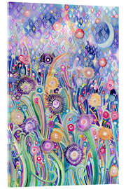 Acrylglasbild Mitternachtsgarten