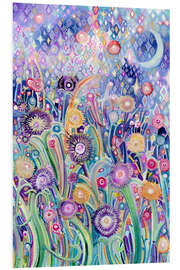 Hartschaumbild Mitternachtsgarten