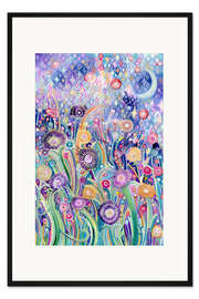 Gerahmter Kunstdruck Mitternachtsgarten