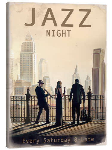 Canvas print Chicago Jazz Night